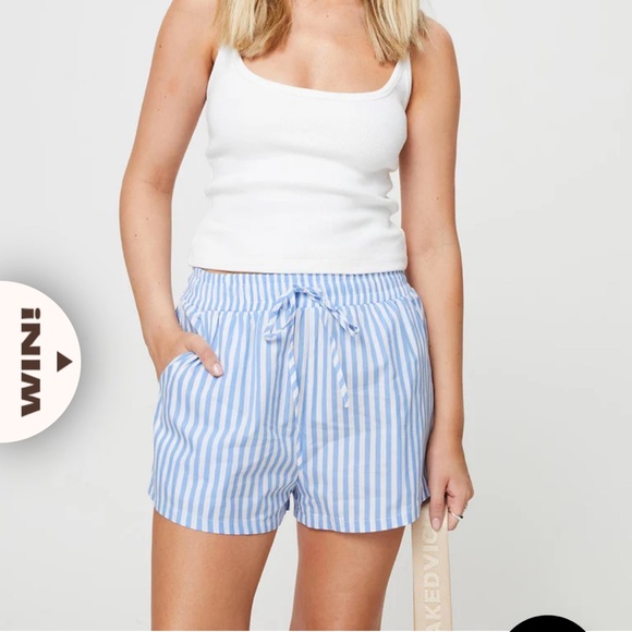 CHARMEN SHORTS BLUE / WHITE - Picture 2 of 6